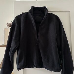 Aritzia Black Half-Zip Jacket